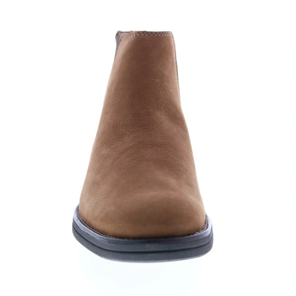 NEW!! Men’s Clarks Banning Limit Tan Nubuck Chelsea Boot Size 7M